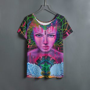 "Consciousness 2" Women's Round Neck Tshirt