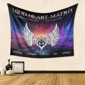 Mind Heart Matrix Logo Tapestry